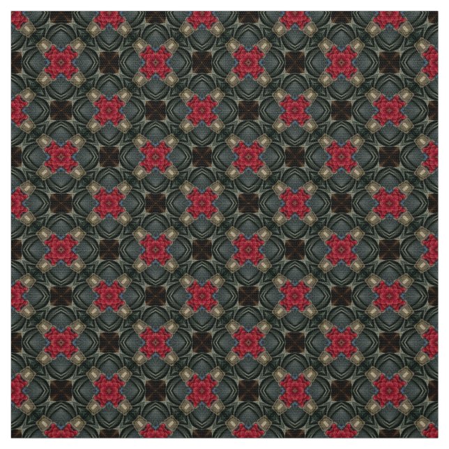 Tela Talla gris Glitch2 Red Purple (Retal)
