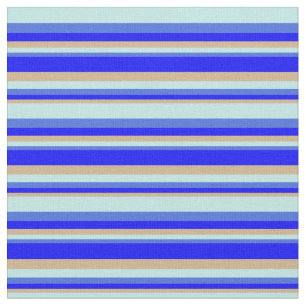 Tela Tan, azul, azul real y azul turquesa