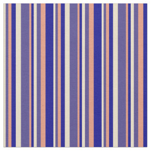 Tela Tan, azul oscuro de pizarra, salmón oscuro y azul 