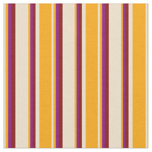 Tela Tan, Naranja, Purple y Maroon Lines