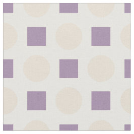 Tela Tan polka puntos y cuadrados de lavanda