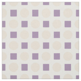 Tela Tan polka puntos y cuadrados de lavanda