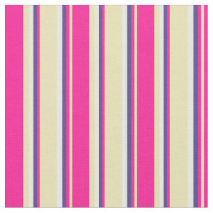 Tela Tan, rosa profundo, azul pizarra oscura y crema de