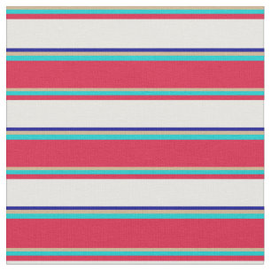 Tela Tan, Turquesa, Crimson, Mint Cream y Azul oscuro