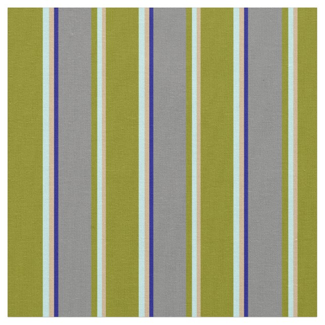 Tela Tan, turquesa, verde, gris y azul (De cerca)