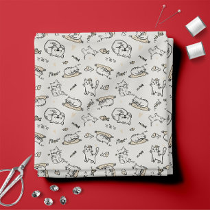 Tela Tan y blanco 😼 Ilustraciones de gato lindo
