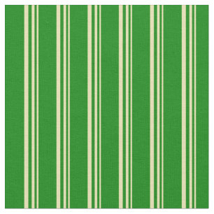 Tela Tan y franjas de color verde