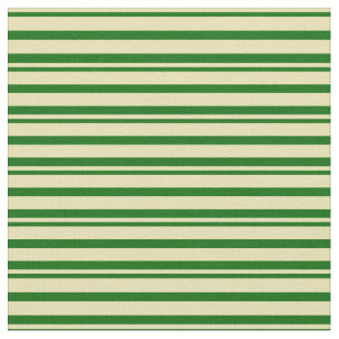 Tela Tan y franjas verdes oscuras