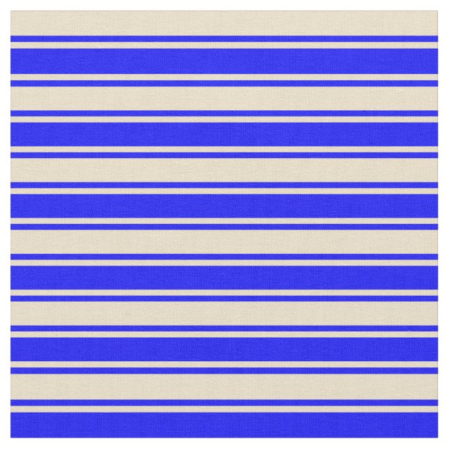 Tela Tan y líneas azules (De cerca)