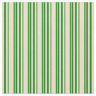 Tela Tan y patrón verde