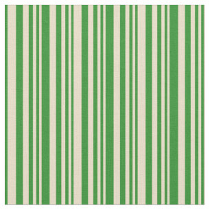 Tela Tan y rayas verdes forestales