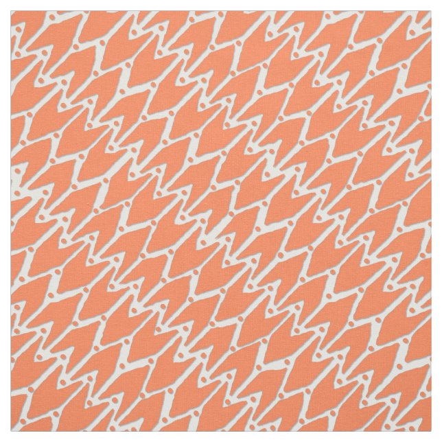 Tela Tangerina blanca Rashmi ikat (Retal)