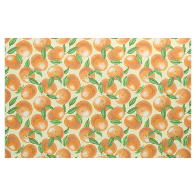 Tela Tangerinas acuáticas ("Cuarto gordo" (fat quarter))