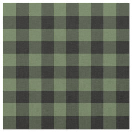 Tela Tapa de verificación de búfalo verde oscuro