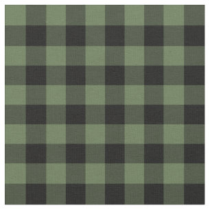 Tela Tapa de verificación de búfalo verde oscuro