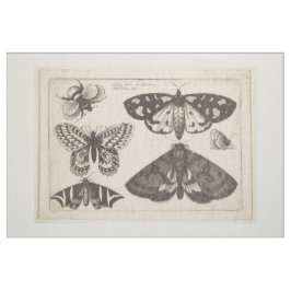 Tela Tapicería del insecto de la abeja de la mariposa