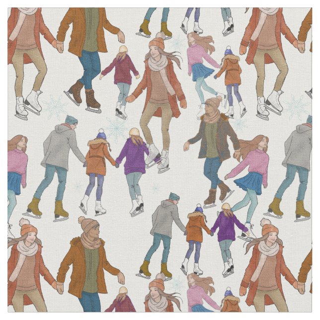 Tela Tarde De Patinaje Sobre Hielo (De cerca)