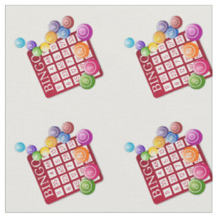 Tela Tarjeta de BINGO con Bolas de BINGO