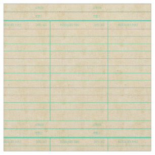 Tela Tarjeta debida retra de fecha del libro de la