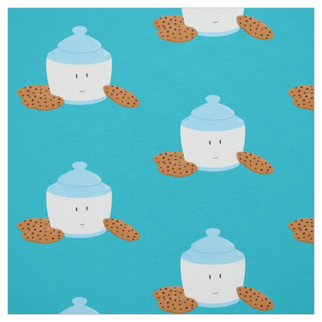 Tela Tarro de galletas sonriente con las galletas (Retal)
