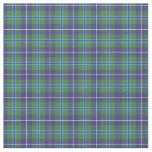 Tela Tartan Clan Douglas Plastum Check Verde
