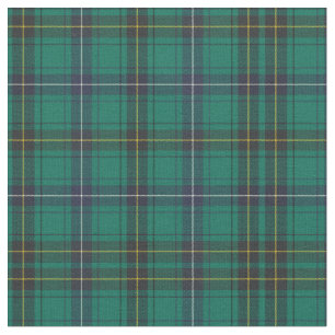 Tela Tartan Clan Henderson Patrón de plante Verde Check