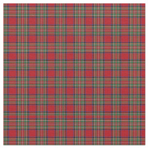 Tela Tartán Clan Stewart Plastum Pattern Red Green Chec