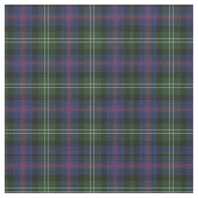 Tela Tartán Clan Sutherland Patrón Plantado (De cerca)