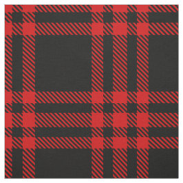 Tela Tartán de plástico rojo y negro XL