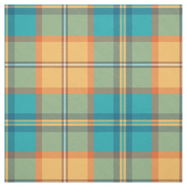 Tela Tartan Kingfisher (Retal)