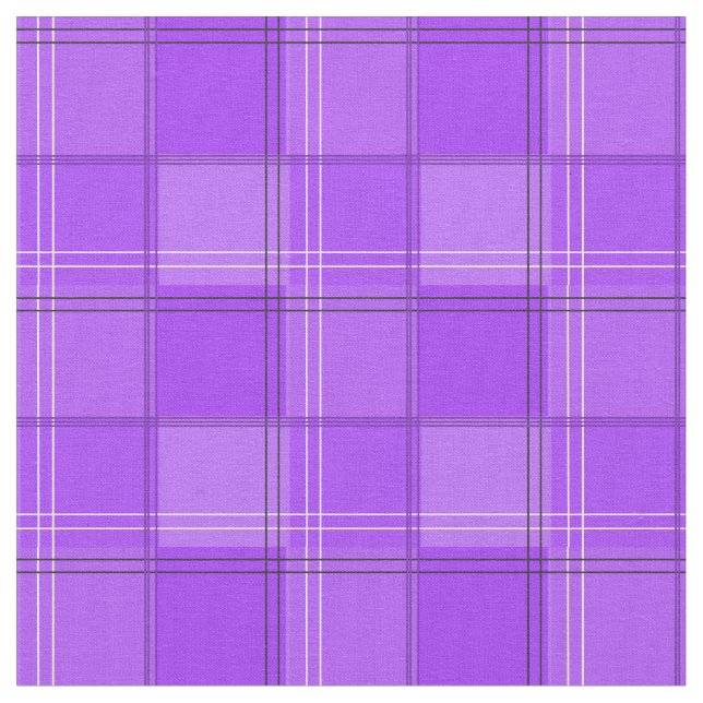 Tela Tartán morado (De cerca)