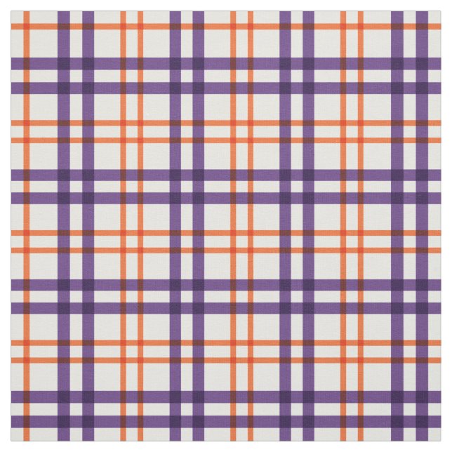 Tela Tartán morado y Naranja (Retal)
