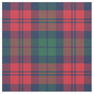 Tela Tartan Plaid de Navidad Rojo Verde y Azul Marino
