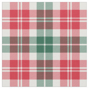 Tela Tartan Plaid Navideño Rojo y Verde