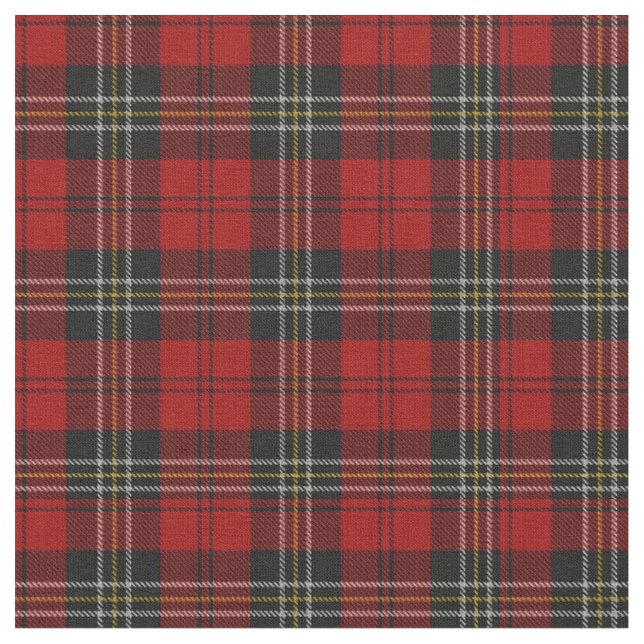 Tela - Tartán Rojo Clan Macpherson (De cerca)