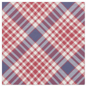 Tela Tartán sin soldadura azul rojo