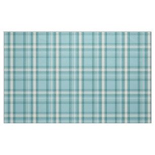 Tela Tartán verde azulado y verde