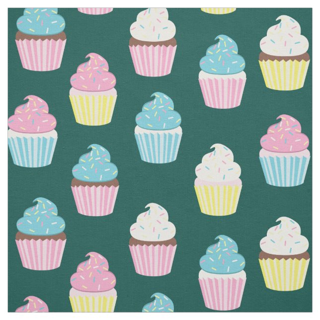 Tela Tartas de Cupcakes Niños Panadería (Retal)