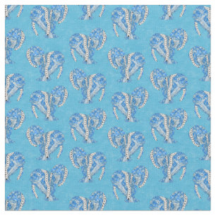 Tela Tatuaje tribal Manatees Ocean Blue