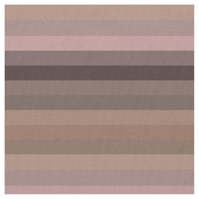 Tela Taupe Cálido y Rayas Marrones Arcilla Boho Neutral (De cerca)