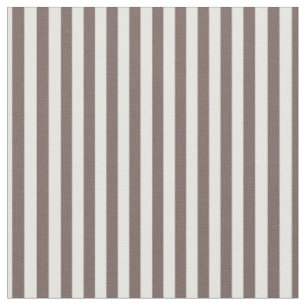 Tela Taupe profundo y franjas blancas