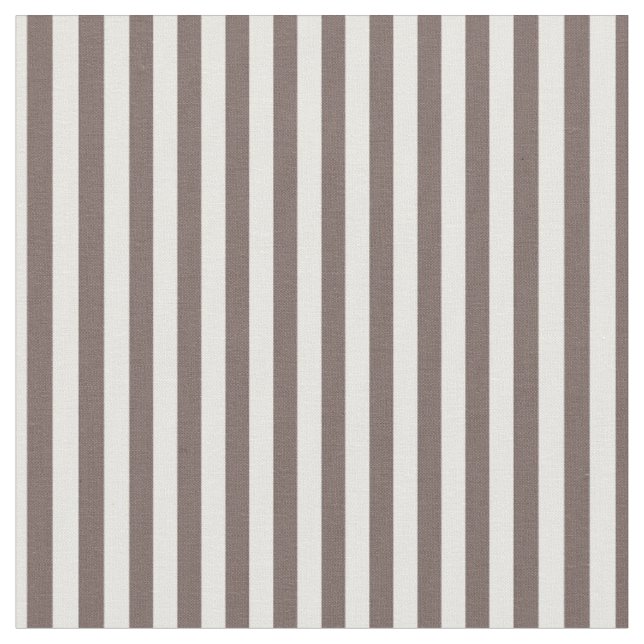 Tela Taupe profundo y franjas blancas (De cerca)