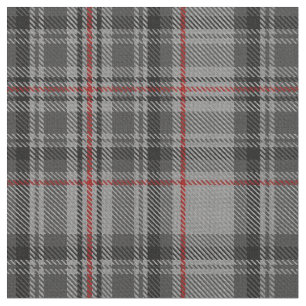 Tela Taupe Rojo Gris Negro Tartán Placa