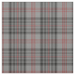 Tela Taupe Rojo Gris Negro Tartán Placa