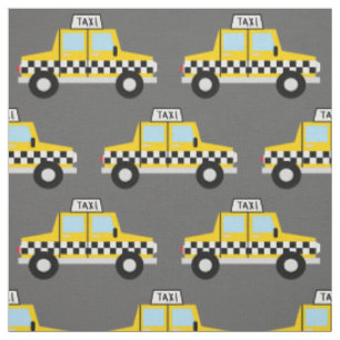 Tela Taxi Cab Vehículos Niños Cutos Vehículos Niños