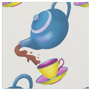 Tela Taza de tetera y platillo