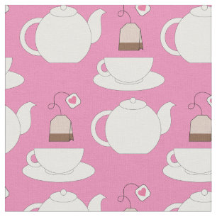 Tela Té Cup y Pot Cute Cafe Barista