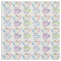 Tea Fiesta Time Pastel Tacups Cups Teteras Imprimi