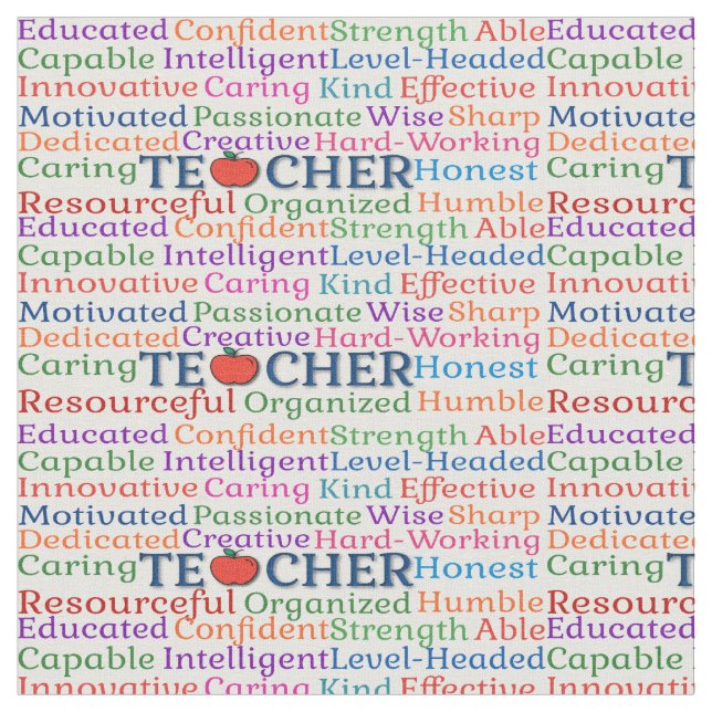 Tela Teacher Adjectives  (De cerca)