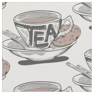 Tela Teacup y platillo